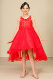Floral Breeze Hi-Low Girls Dress | Short Front Tulle Party Dress