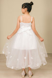 Floral Breeze Hi-Low Girls Dress | Short Front Tulle Party Dress
