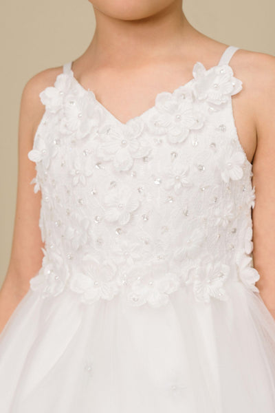 Floral Breeze Hi-Low Girls Dress | Short Front Tulle Party Dress