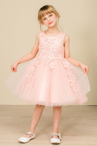 Lila Blossom Girls Dress – Flower Girl & Party Dress