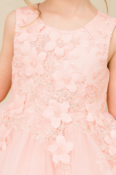 Lila Blossom Girls Dress – Flower Girl & Party Dress