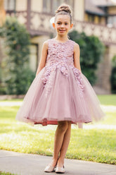 Lila Blossom Girls Dress – Flower Girl & Party Dress