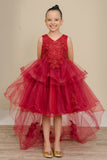 Rosalinde Grace Hi-Lo Girls Pageant Dress | Blush Kids