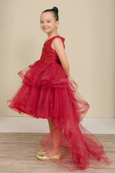 Rosalinde Grace Hi-Lo Girls Pageant Dress | Blush Kids