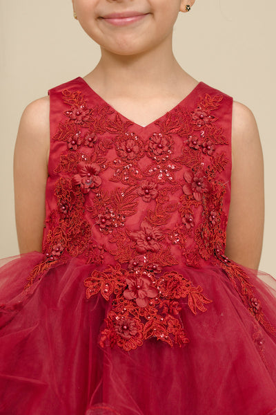 Rosalinde Grace Hi-Lo Girls Pageant Dress | Blush Kids