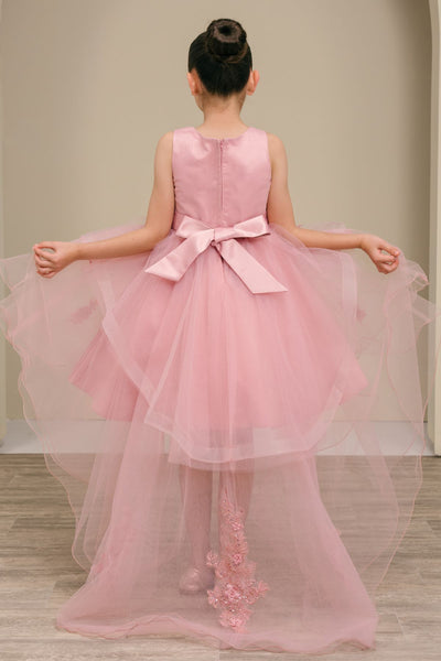 Rosalinde Grace Hi-Lo Girls Pageant Dress | Blush Kids