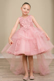 Rosalinde Grace Hi-Lo Girls Pageant Dress | Blush Kids