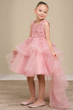 Rosalinde Grace Hi-Lo Girls Pageant Dress | Blush Kids