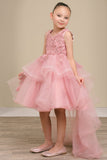 Rosalinde Grace Hi-Lo Girls Pageant Dress | Blush Kids