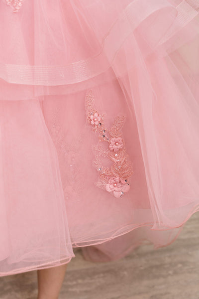 Rosalinde Grace Hi-Lo Girls Pageant Dress | Blush Kids