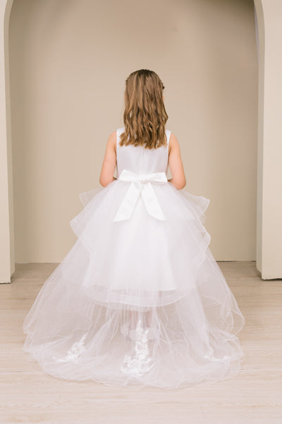 Rosalinde Grace Hi-Lo Girls Pageant Dress | Blush Kids