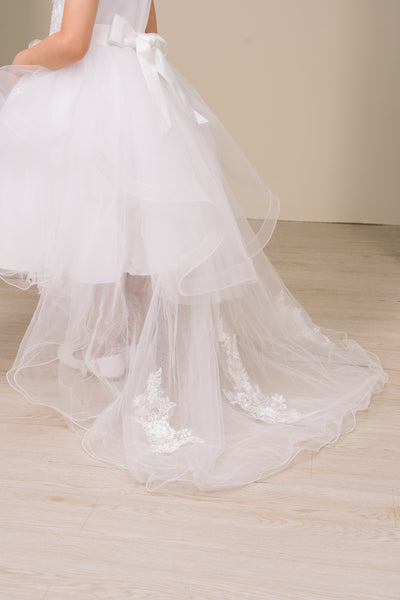 Rosalinde Grace Hi-Lo Girls Pageant Dress | Blush Kids