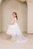 Rosalinde Grace Hi-Lo Girls Pageant Dress | Blush Kids