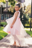 Rosalinde Grace Hi-Lo Girls Pageant Dress | Blush Kids