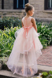 Rosalinde Grace Hi-Lo Girls Pageant Dress | Blush Kids