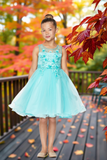 Rosalie Pink Floral Tulle Dress | Girls Special Occasion Dress