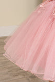 Lila Grace Girls Off-Shoulder Tulle Pageant Dress