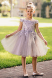 Lila Grace Girls Off-Shoulder Tulle Pageant Dress