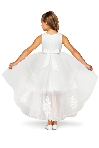 Hi Low Ruffle Girls Party Dress 2–12