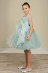 Elowen Bloom Sage Shimmer Tulle Party Dress