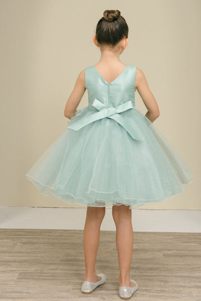 Elowen Bloom Sage Shimmer Tulle Party Dress