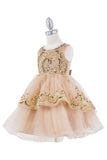 Girls Short Crystal Beaded Tulle Pageant Special Occasion Party Dress