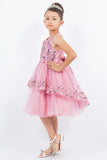 Lynsey Girls Short Sequin Tulle Pageant Dress