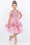 Lynsey Girls Short Sequin Tulle Pageant Dress