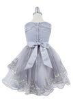 Girls Short Crystal Beaded Tulle Pageant Special Occasion Party Dress