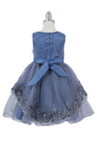 Girls Short Crystal Beaded Tulle Pageant Special Occasion Party Dress