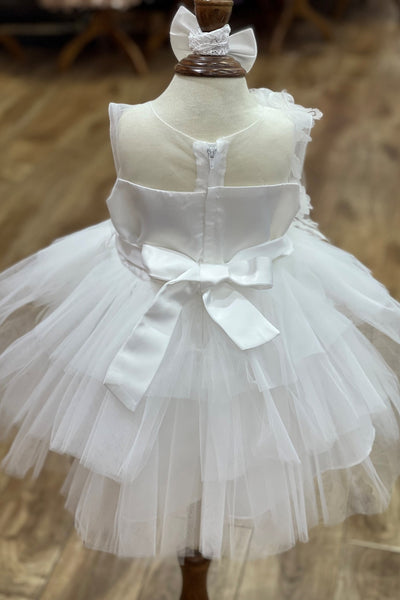 Baby 3D Floral Lace Dress for Special Occasion