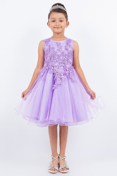 Nadia Short Pageant Dress – Sparkling Special Occasion Dress for Girls