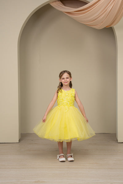 Nadia Short Pageant Dress – Sparkling Special Occasion Dress for Girls