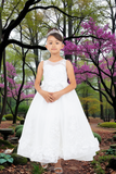 White Communion & Flower Girl Dress | High-Low & Ball Gown