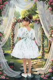 Floral Puff Sleeve Girls Dress – Party & Special Occasion