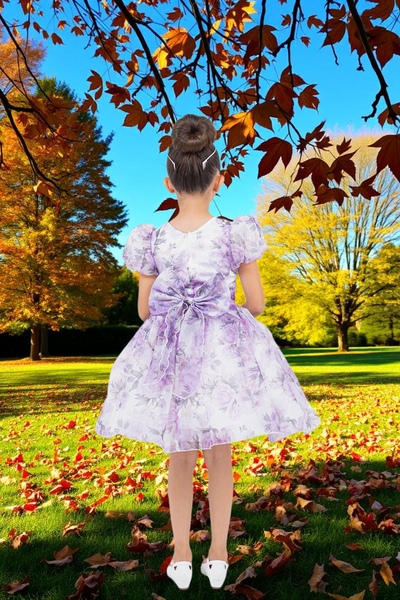 Peach & Lilac Girls Party Dress – Blush Kids