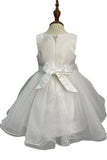 Crystal Tulle Baby Pageant Dress with 3D Flowers