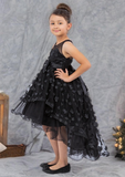 Dusty Pink Hi-Low Girls Party Dress | Blush Collection