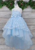Dusty Pink Hi-Low Girls Party Dress | Blush Collection