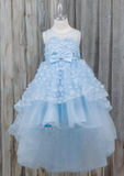 Dusty Pink Hi-Low Girls Party Dress | Blush Collection