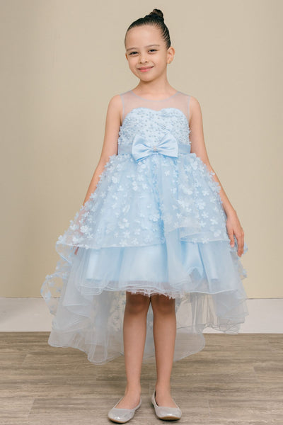 Dusty Pink Hi-Low Girls Party Dress | Blush Collection