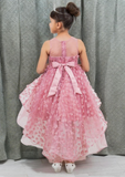 Dusty Pink Hi-Low Girls Party Dress | Blush Collection