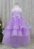 Dusty Pink Hi-Low Girls Party Dress | Blush Collection