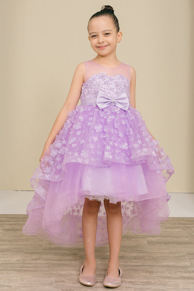 Dusty Pink Hi-Low Girls Party Dress | Blush Collection