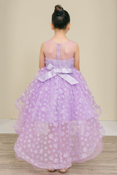Dusty Pink Hi-Low Girls Party Dress | Blush Collection