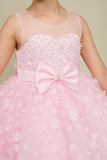 Dusty Pink Hi-Low Girls Party Dress | Blush Collection