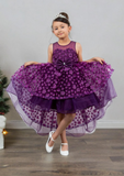 Dusty Pink Hi-Low Girls Party Dress | Blush Collection