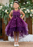 Dusty Pink Hi-Low Girls Party Dress | Blush Collection