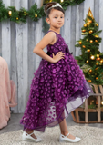Dusty Pink Hi-Low Girls Party Dress | Blush Collection