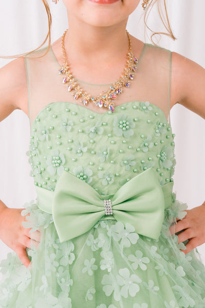 Dusty Pink Hi-Low Girls Party Dress | Blush Collection